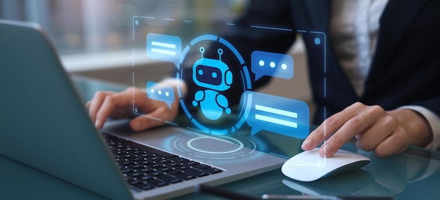 Digitale Chatbots sind Gesprächshelfer für den Zugang zu Daten für das Wachstum des Geschäfts in Online-N