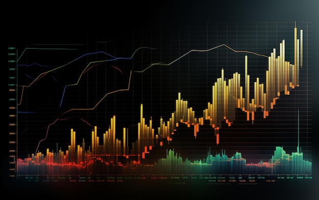 Digitale Grafik für Börse und Handel