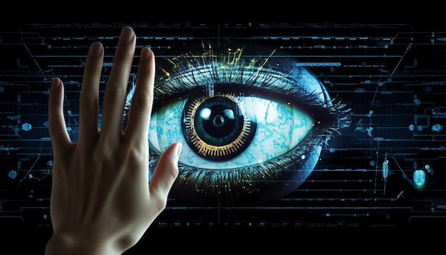 digitale holografische Augen-Kreativtechnologie