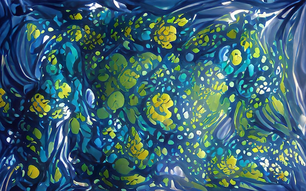 Digitale Illustration abstrakter Hintergrund Aquarell florale Textur