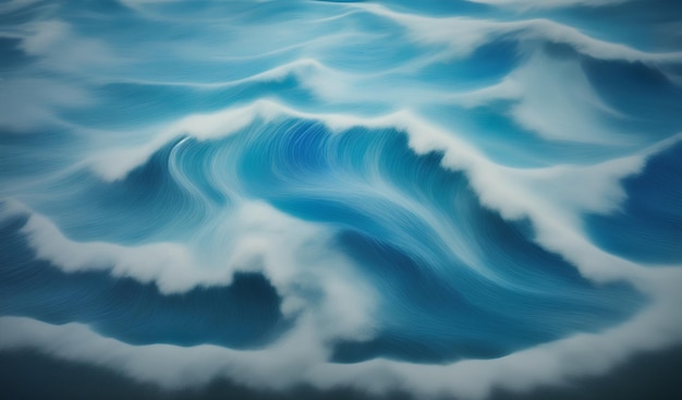 Digitale Illustration von blauen Ozeanwellen Hintergrundbild