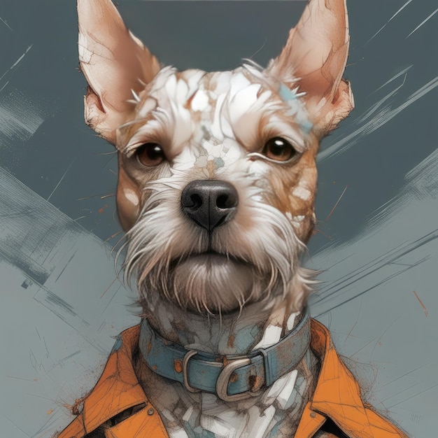 Digitale Malerei für Hunde Digitale Postermalerei für Hunde