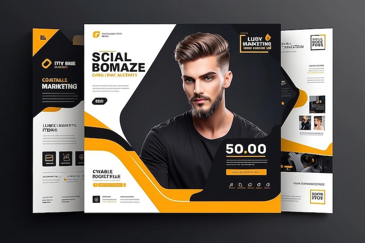 Foto digitale marketing social media post vorlage digitale marketing agentur square flyer vorlage