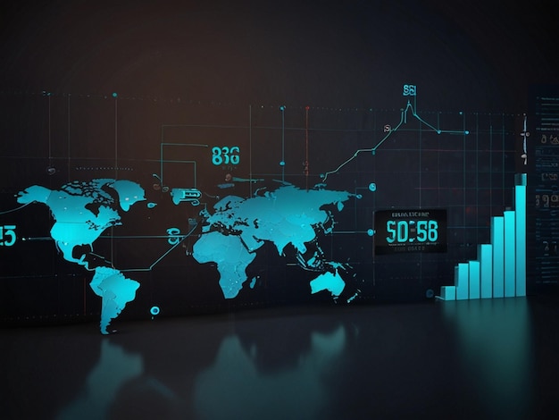 Digitale Technologie, Internet-Netzwerkverbindung, Big Data, digitales Marketing, IoT, Internet der Dinge