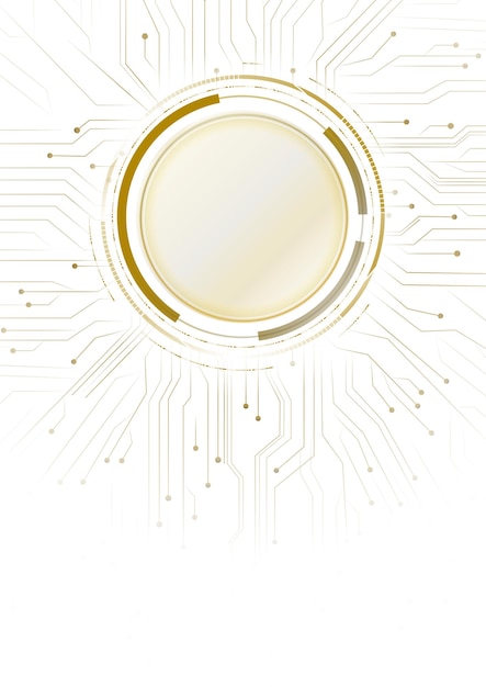 Digitaler Kreis-Hintergrund png futuristische Technologie