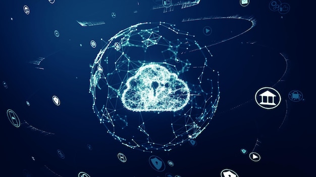 Digitales Cloud-Netzwerk