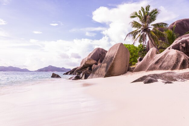 La Digue, playa de seychelles