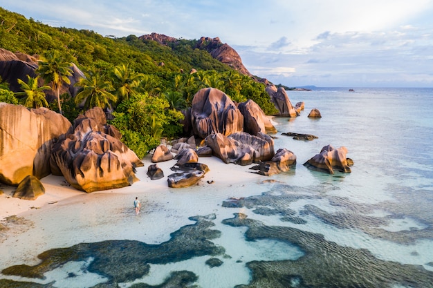 La Digue, playa de seychelles