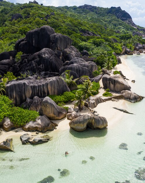 La Digue, playa de seychelles