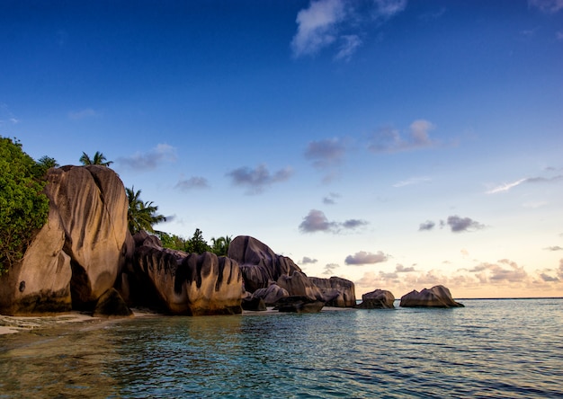 La Digue, playa de seychelles