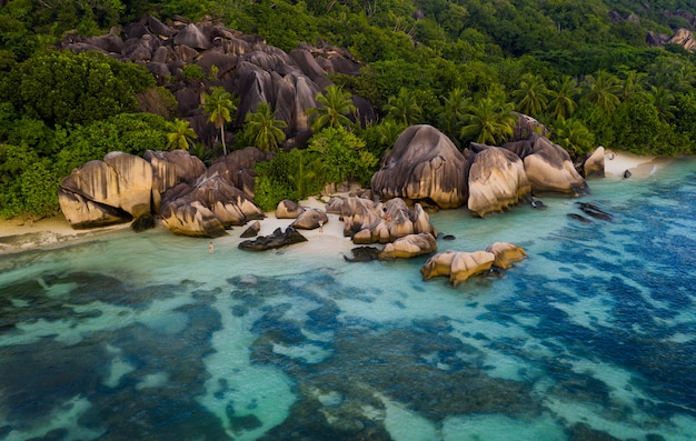 La Digue, playa de seychelles