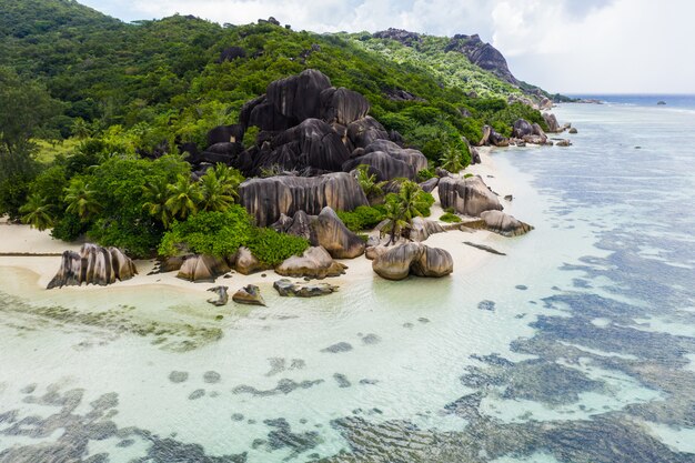 La Digue, playa de seychelles