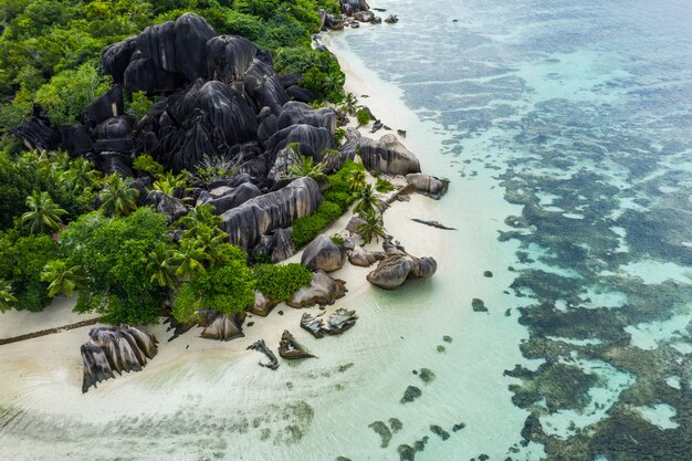 La Digue, playa de seychelles