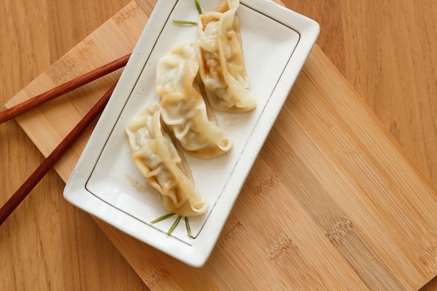 Dim Sum Anruf Gyoza, asiatische Tradition Essen