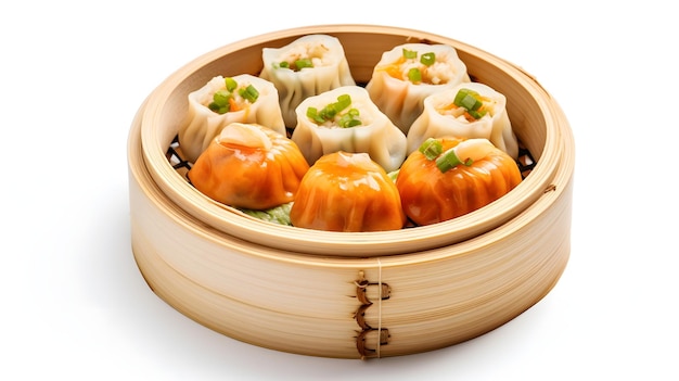 Dim sum en un contenedor de cocina china