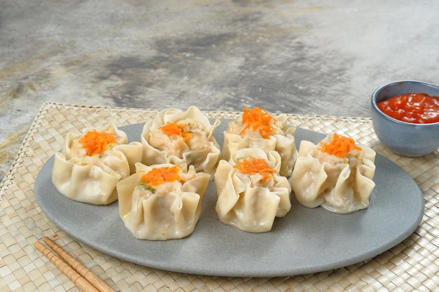 dimsum chino al vapor