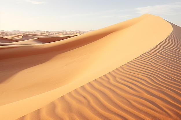 Dinámicas dunas de arena moldeadas por el viento