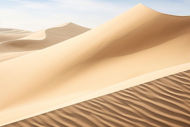 Dinámicas dunas de arena moldeadas por el viento