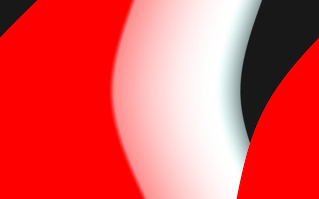 Dinâmico preto vermelho branco curva gradiente vibrante fundo abstrato