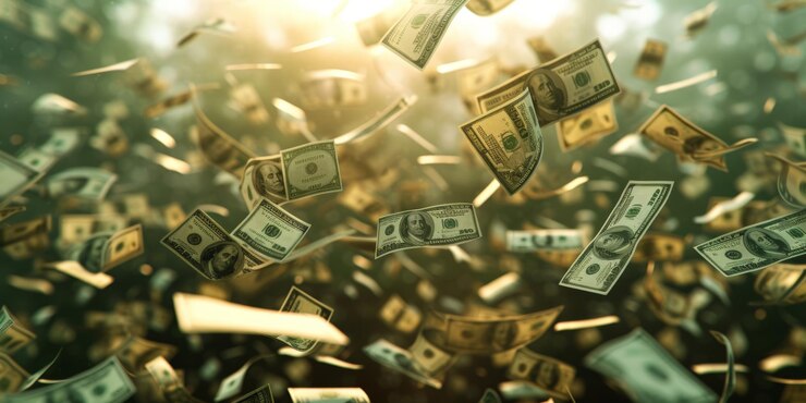 El dinero que se recibe vuela en el aire