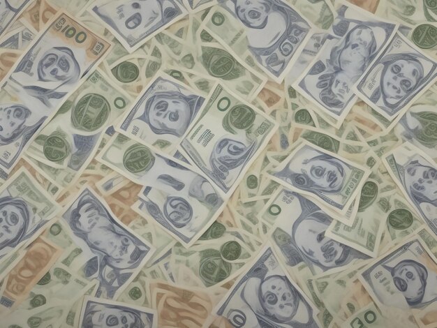Foto dinheiro bela imagem em close-up ai gerado