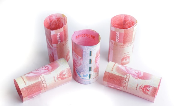 Dinheiro da Indonésia Rupiah 100000 IDR Indonésia Fundo da moeda Dinheiro Indonésia