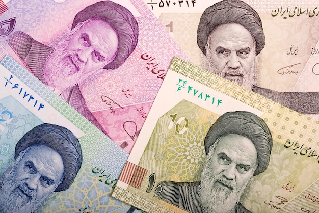 Dinheiro iraniano um fundo de negócios