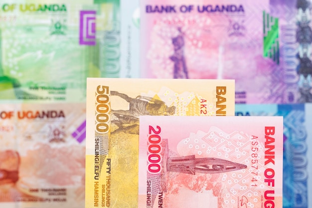 Dinheiro shilling ugandês um fundo de negócios