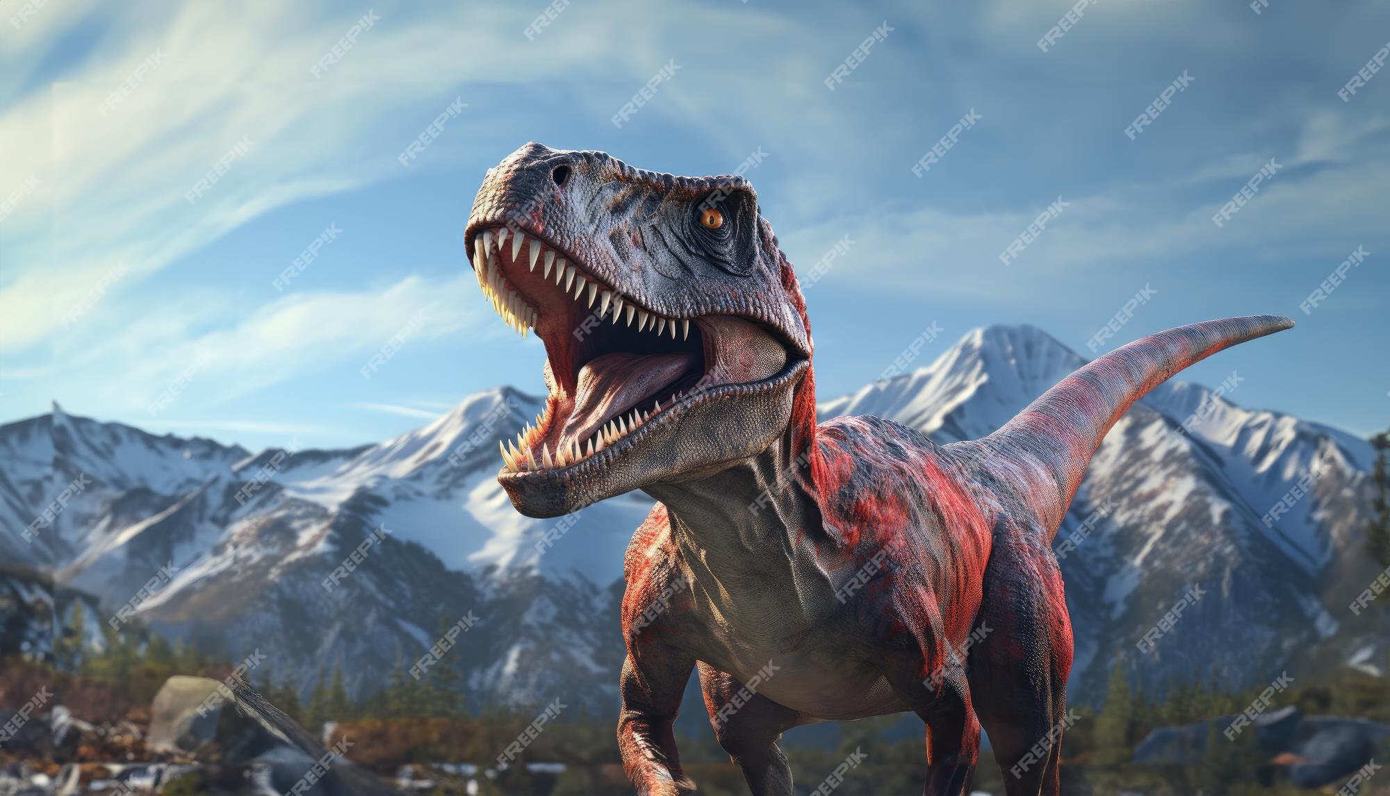 T-Rex Azul  Jurassic World Evolution Jogo de Dinossauro 