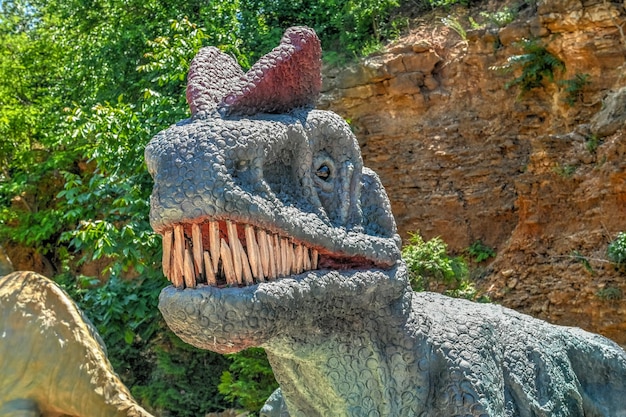 Dinosaurier-Canyon im Ökopark New Vasyuki in Odessa, Ukraine