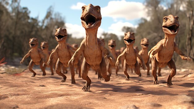 Foto dinosaurier hd 8k wallpaper stock fotobild