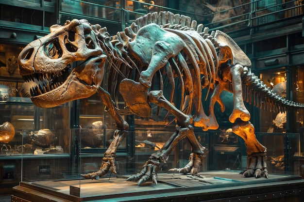 Dinosaurierskelett im Naturhistorischen Museum