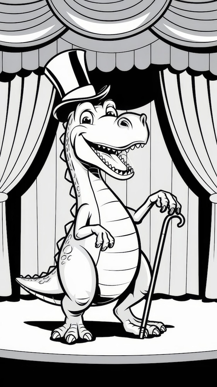 Foto dinosaurio cartoon