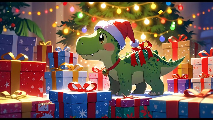 un dinosaurio con un sombrero que dice una cita de un dinosaurio en él