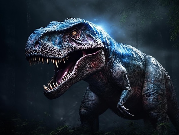 Dinosaurios prehistóricos en estilo de fantasía