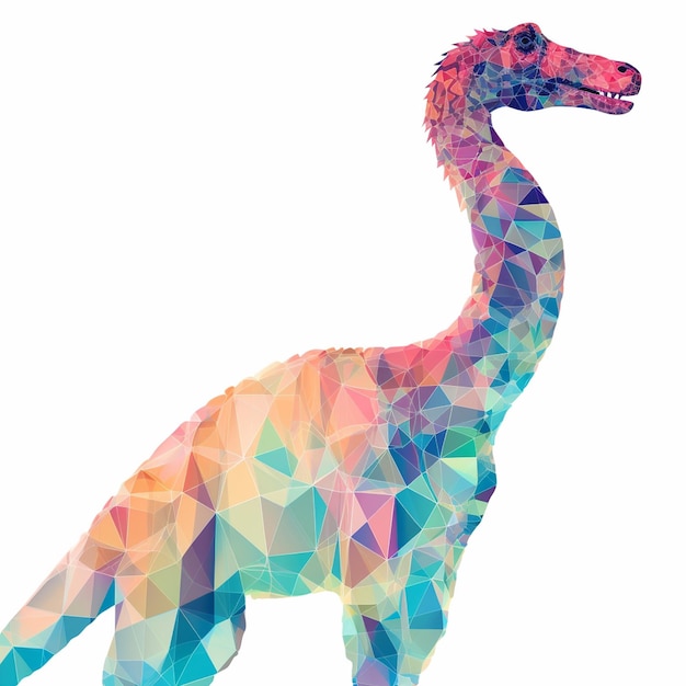 Dinossauro de Neon Retro