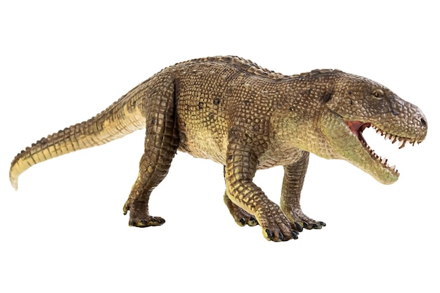 Dinossauro Postosuchus em fundo isolado