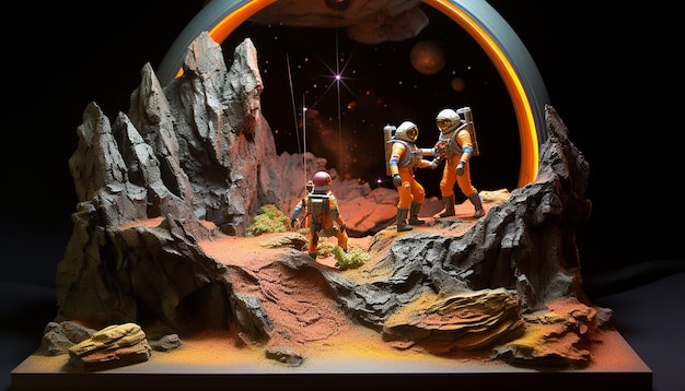 Un diorama perdido en el espacio.