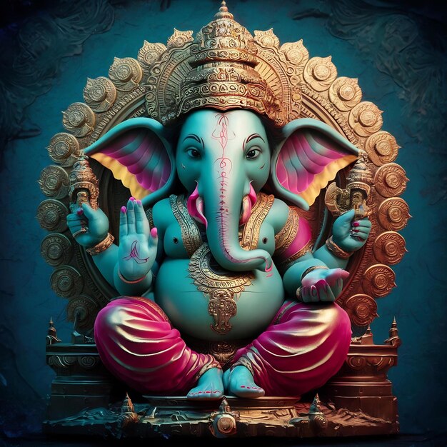 Foto dios ganesha generativo ai