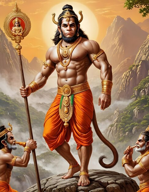 Foto el dios de hanuman