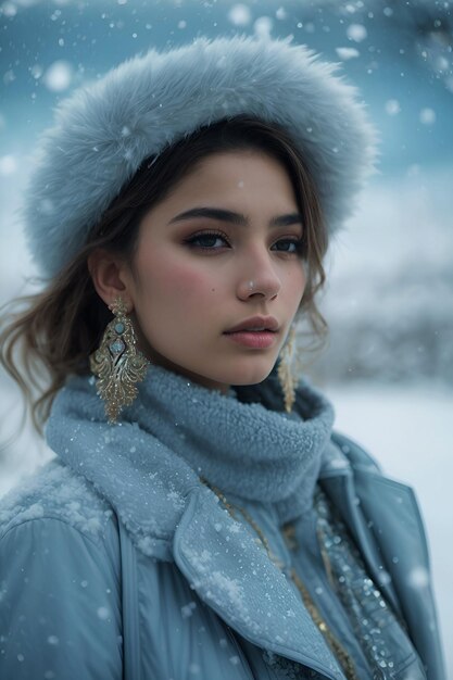 Foto diosa del invierno