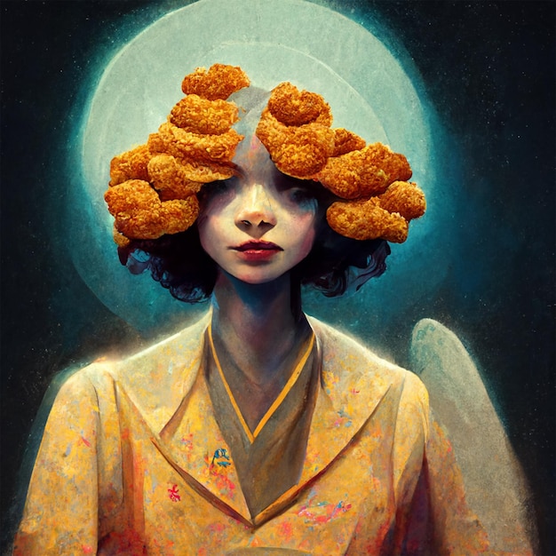 Foto diosa de los nuggets de pollo