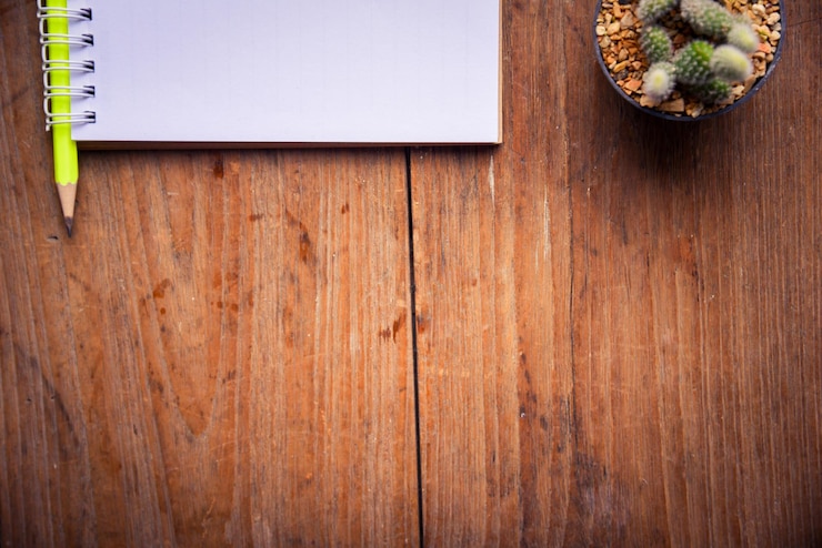 Foto directamente por encima del tiro de madera
