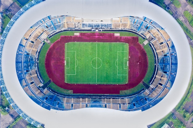 Foto direkt über dem stadion