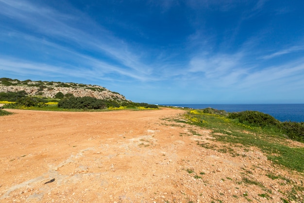 Dirigindo em uma estrada vazia