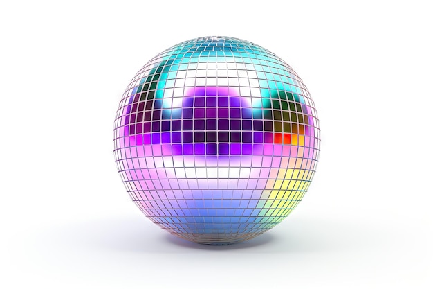 Disco Ball brilha em evento musical em fundo branco