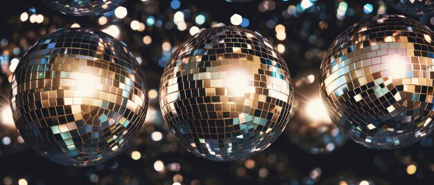 Disco-Kugel-Nahaufnahme-Party-Muster