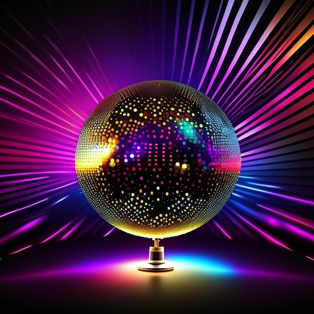 Foto disco-licht-effekt oder halbton-disco-party-hintergrundtextur
