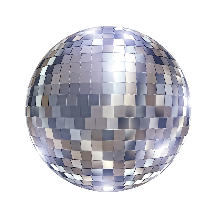 Foto disco spiegelkugel