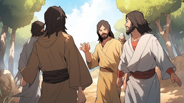 Foto discordia impía el feroz debate entre los discípulos de jesús en su viaje